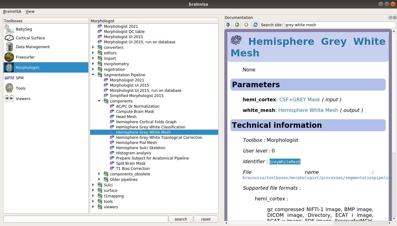 BrainVISA GUI